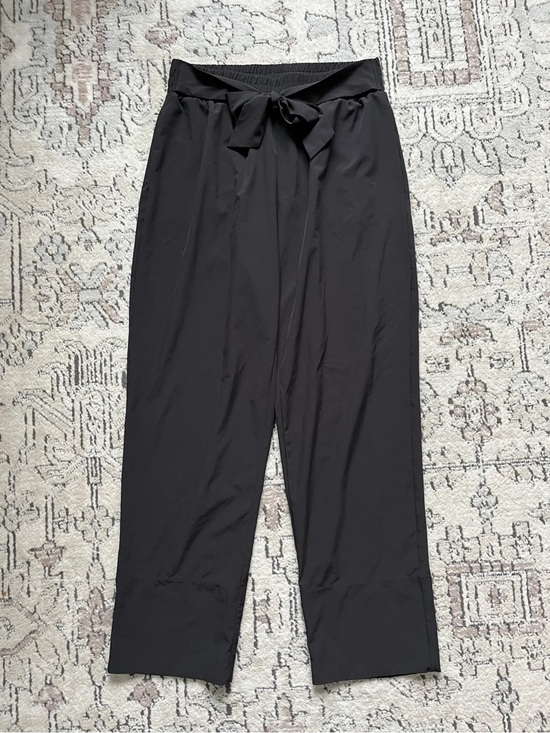 Tahari Pants - TAHARI pants slacks black waist tie trousers scuba knit medium